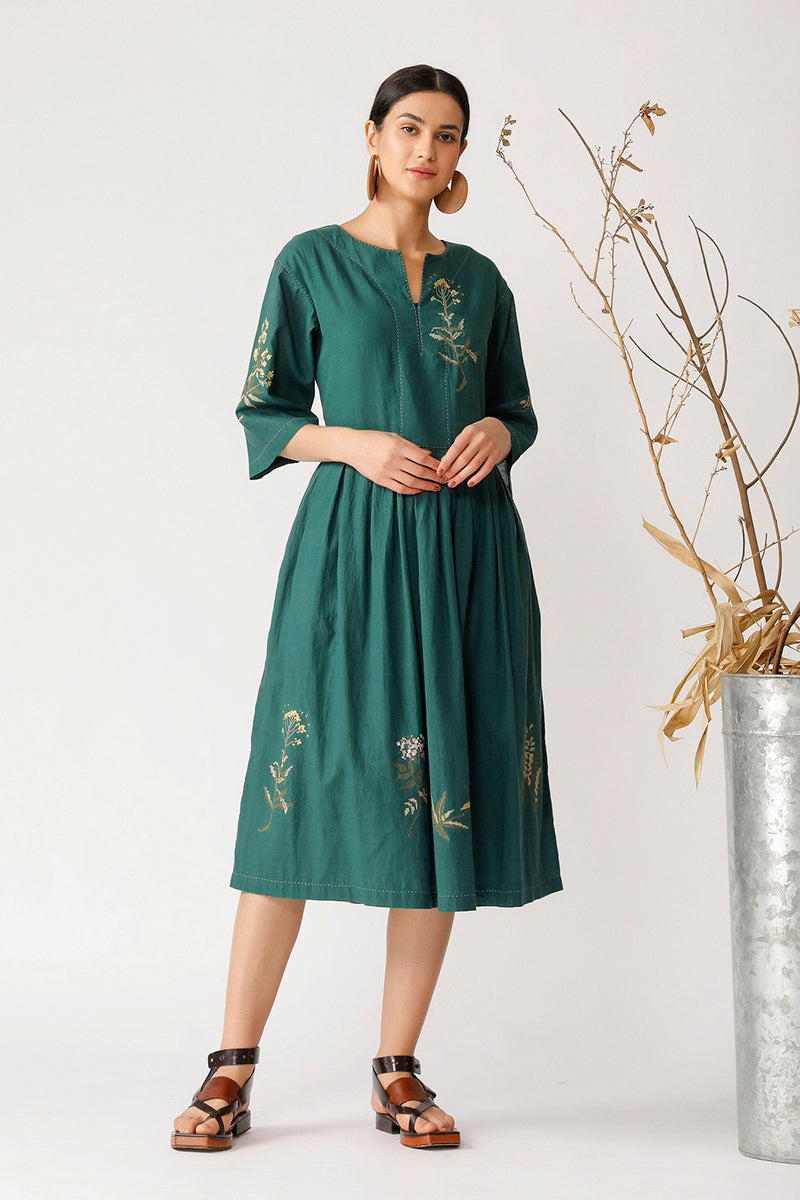 RYTHM EMBROIDERED DRESS