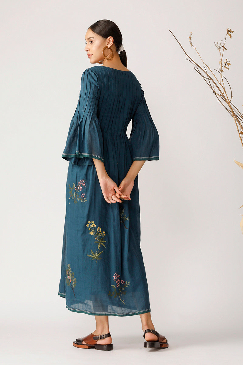 BOX ELDER PLEATED DRESS