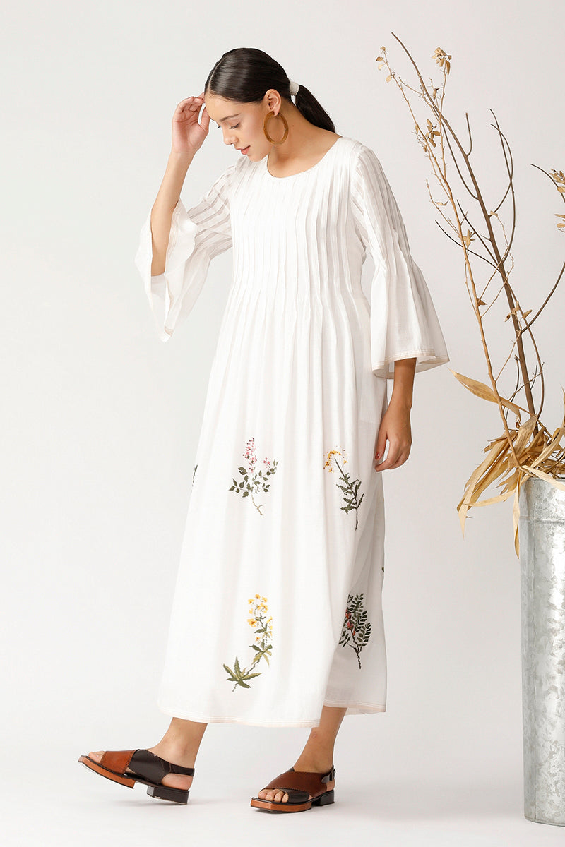 BOX ELDER PLEATED DRESS