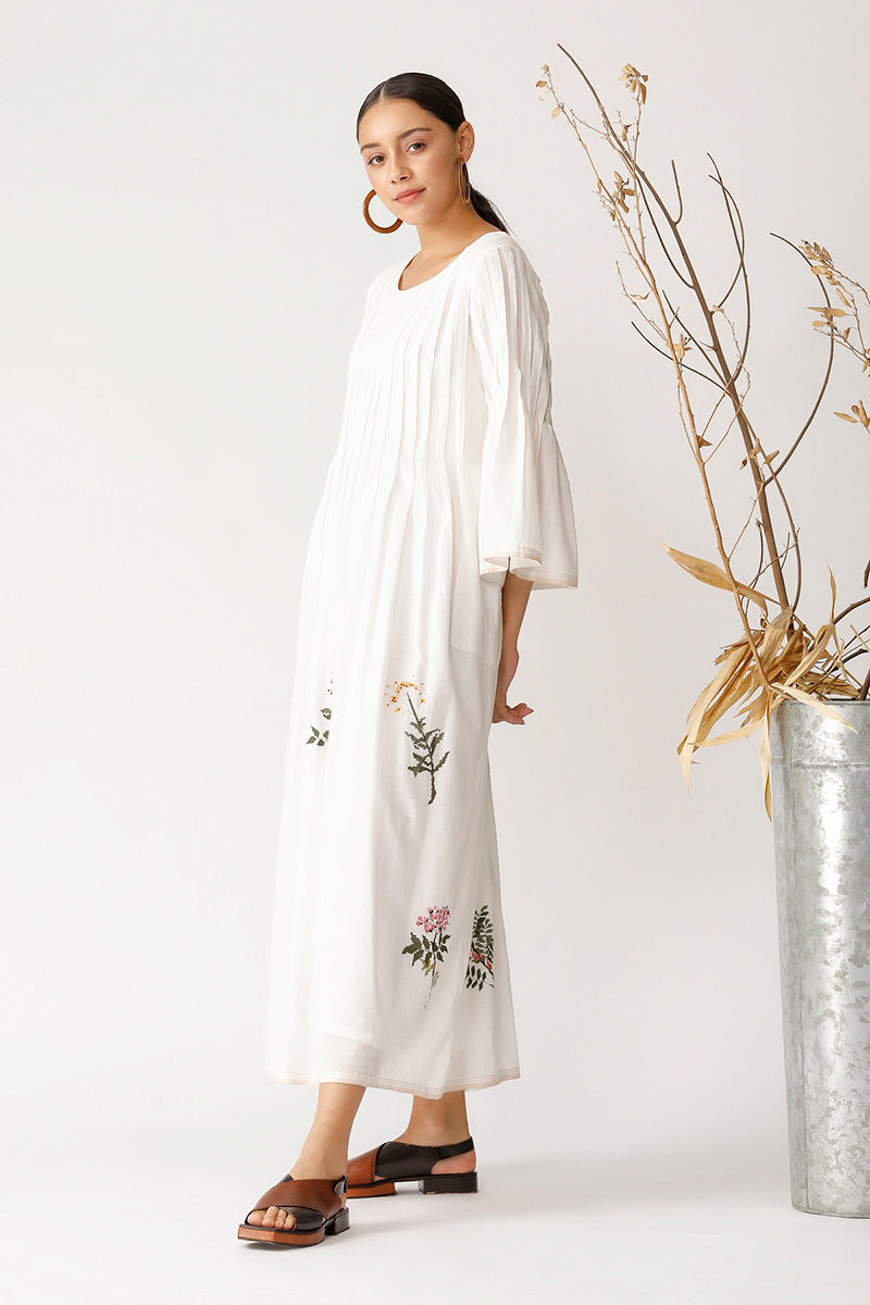 BOX ELDER PLEATED DRESS