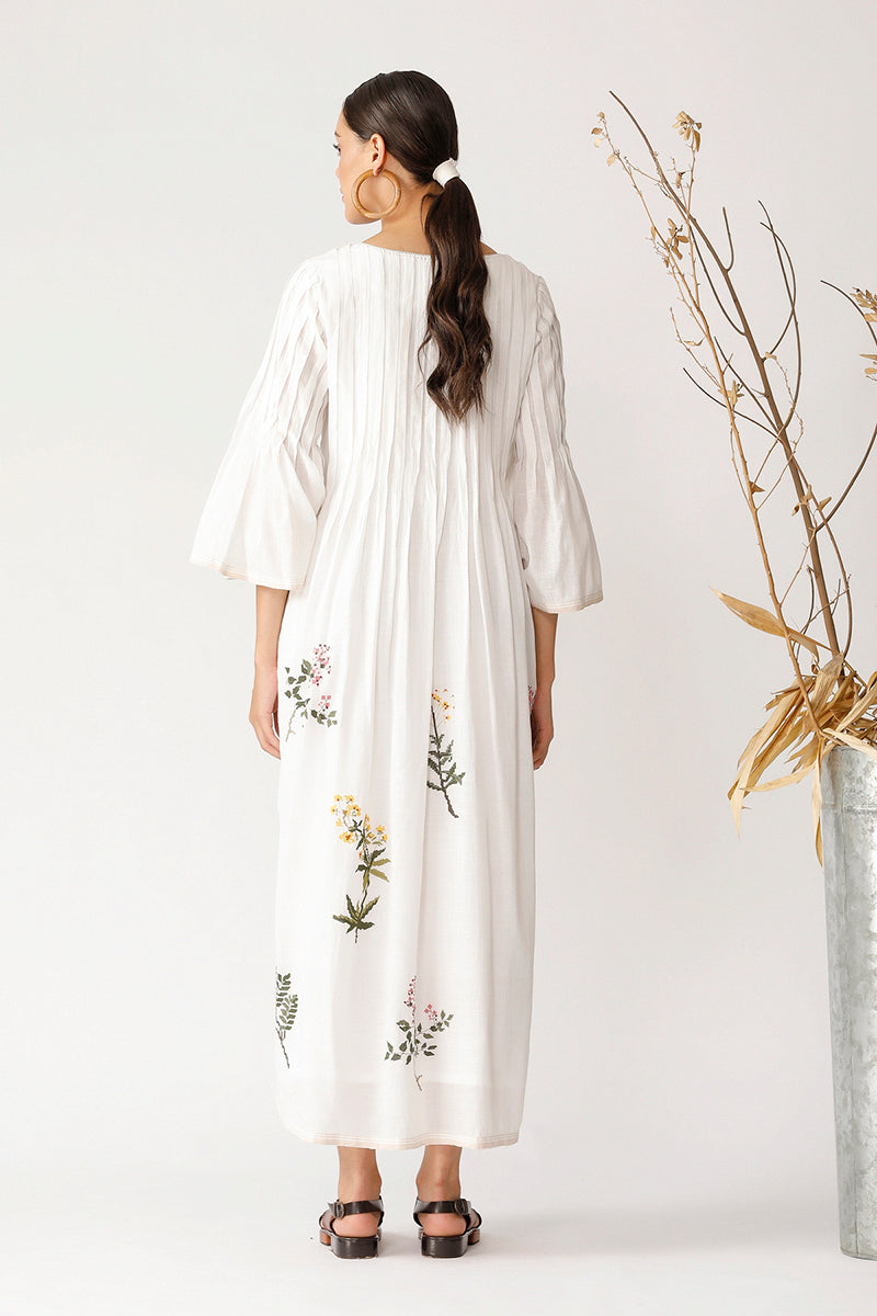 BOX ELDER PLEATED DRESS