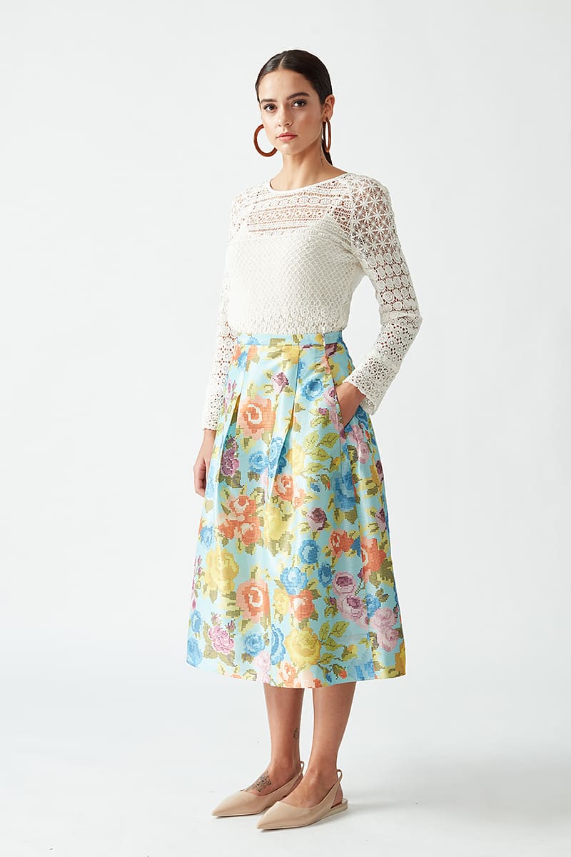Aria Printed Skirt