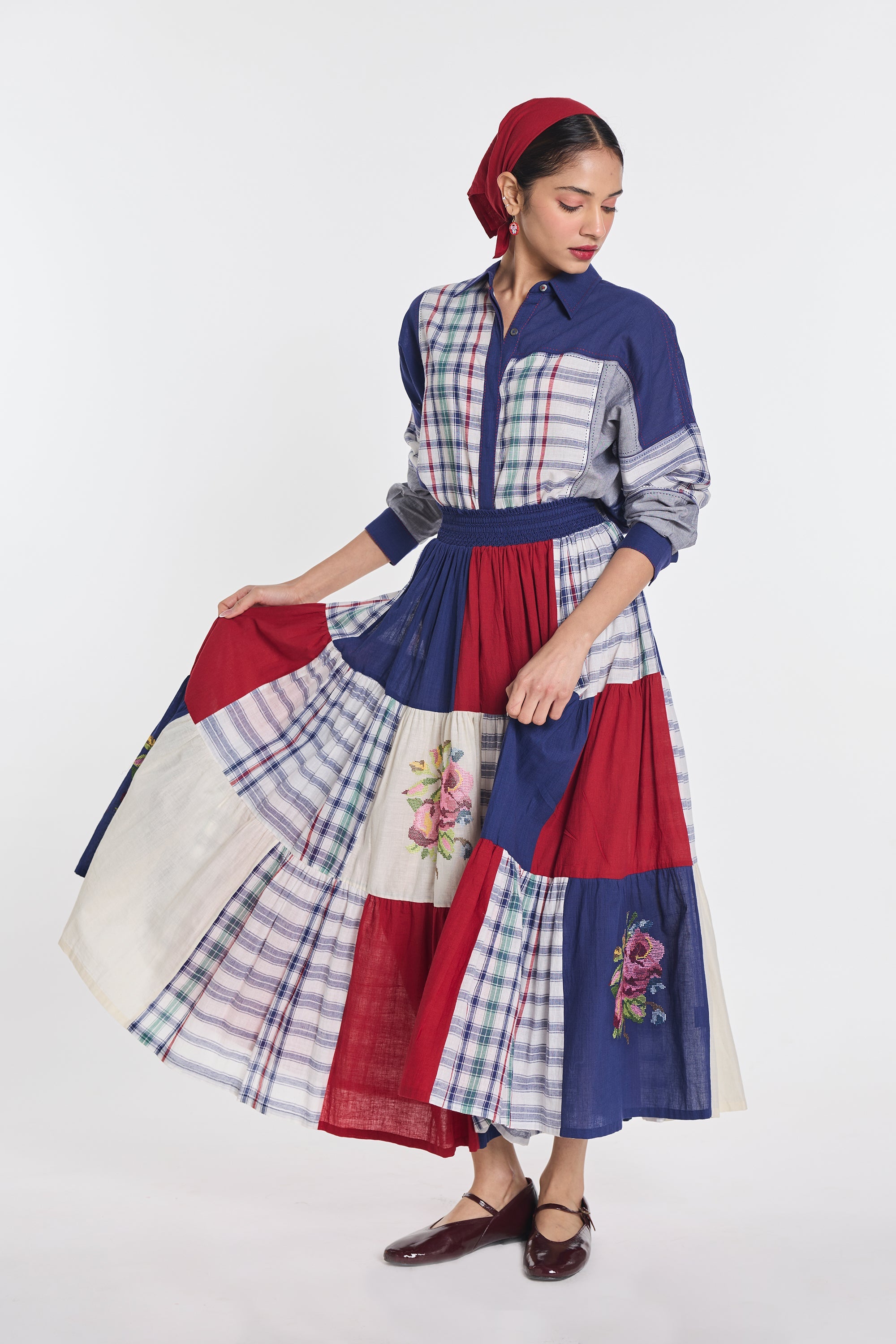 Astilbe Patchwork Skirt