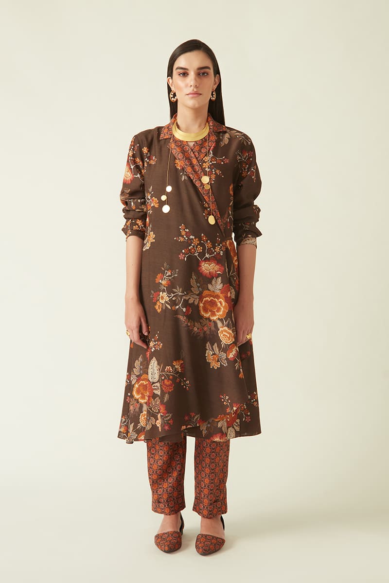 BROMO WRAP JACKET DRESS