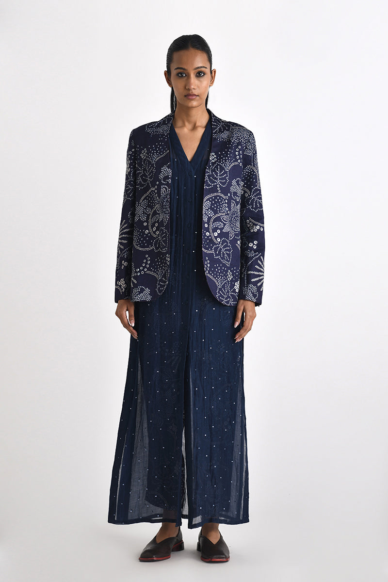 Merbaka Front Open Printed Jacket