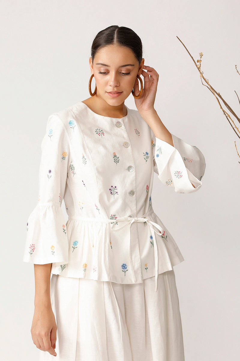 ROWAN PEPLUM JACKET-TOP