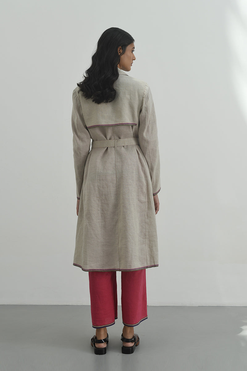 Lecco Handloom Trench Jacket