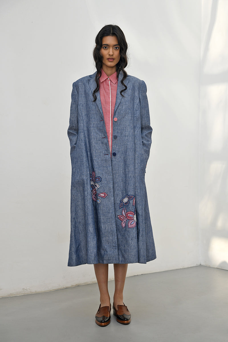 Claude Front Open Chambrey Jacket