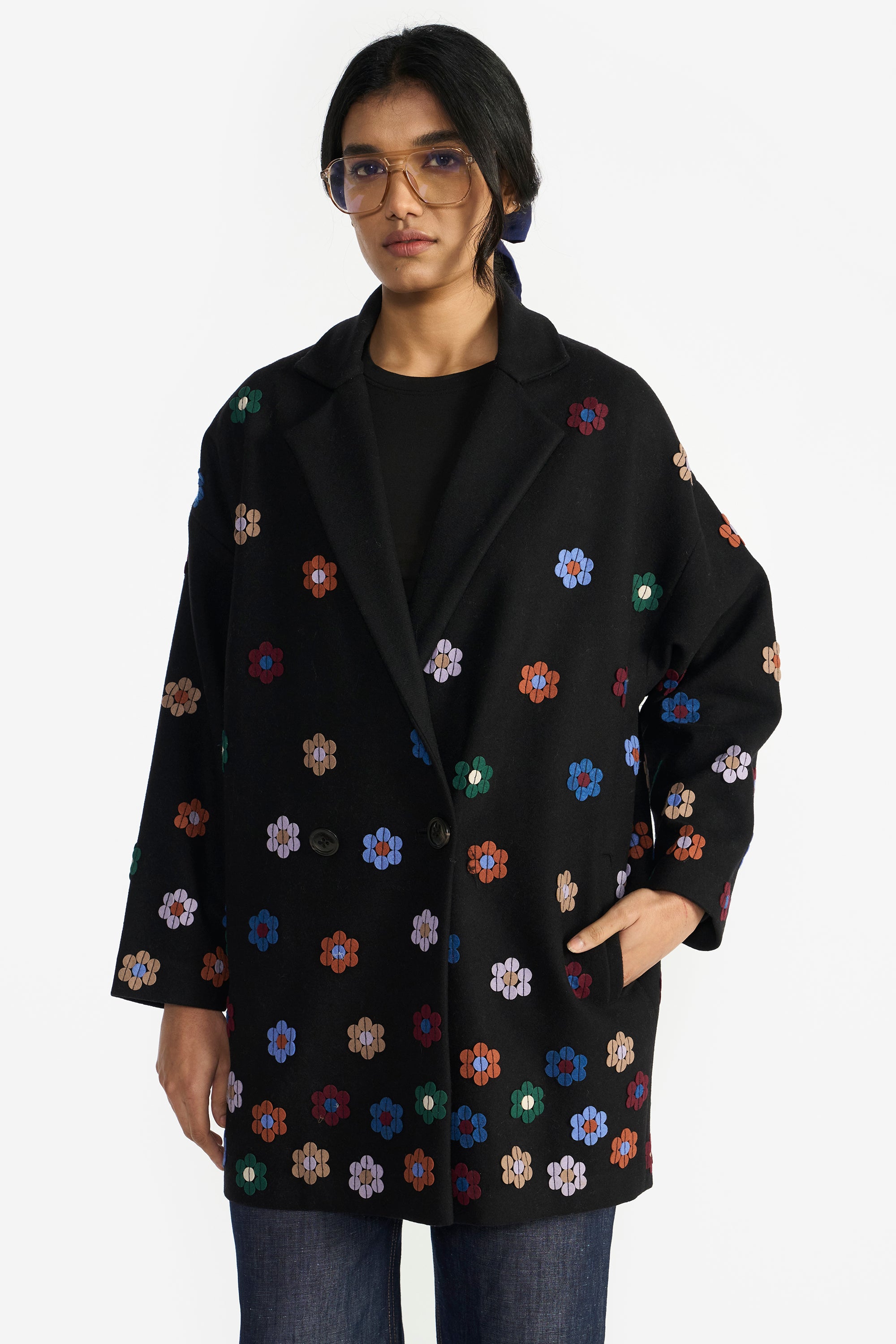 Floradale Appliqué Jacket