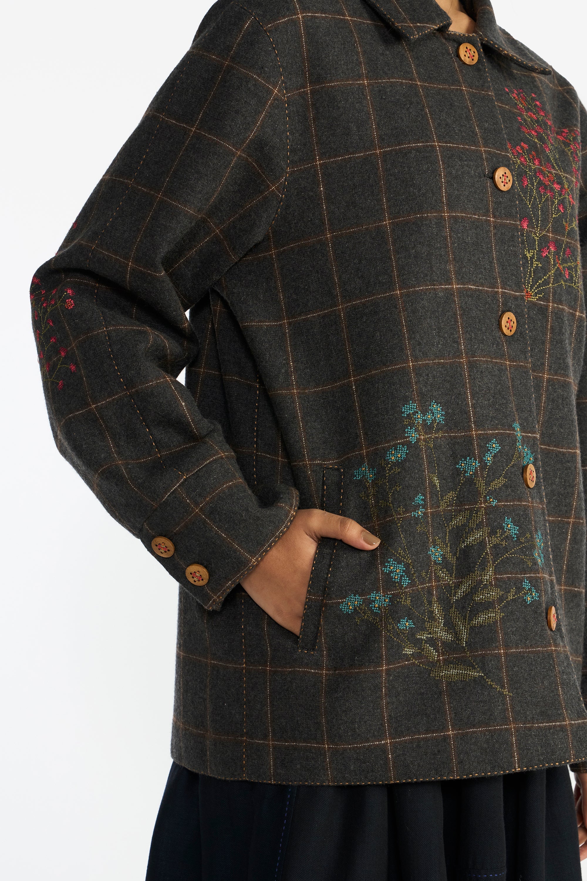 Acropolis Embroidered Shirt Jacket