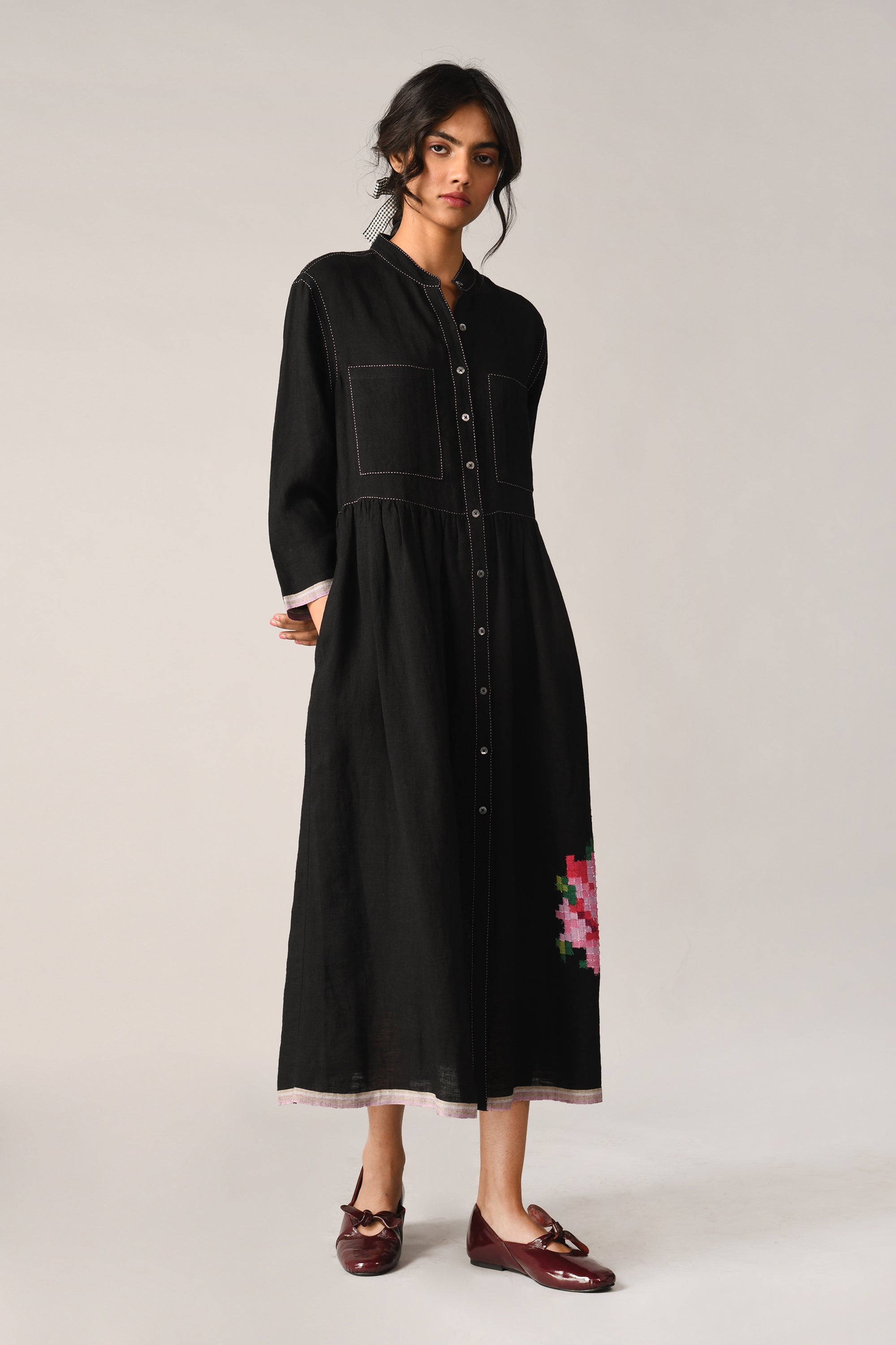 Bella Applique Embroidery Dress