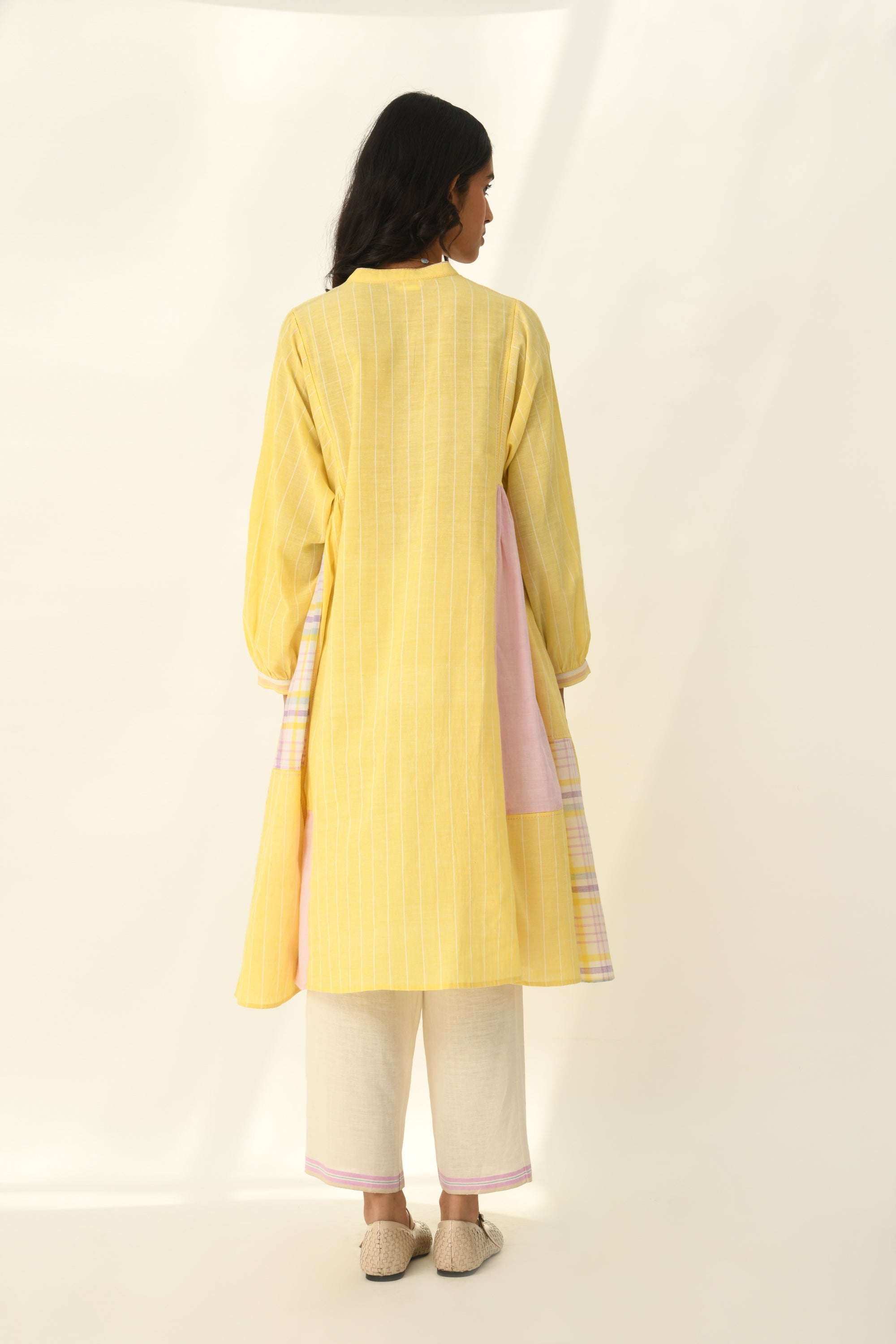 Obtegens Patchwork Panel Dress