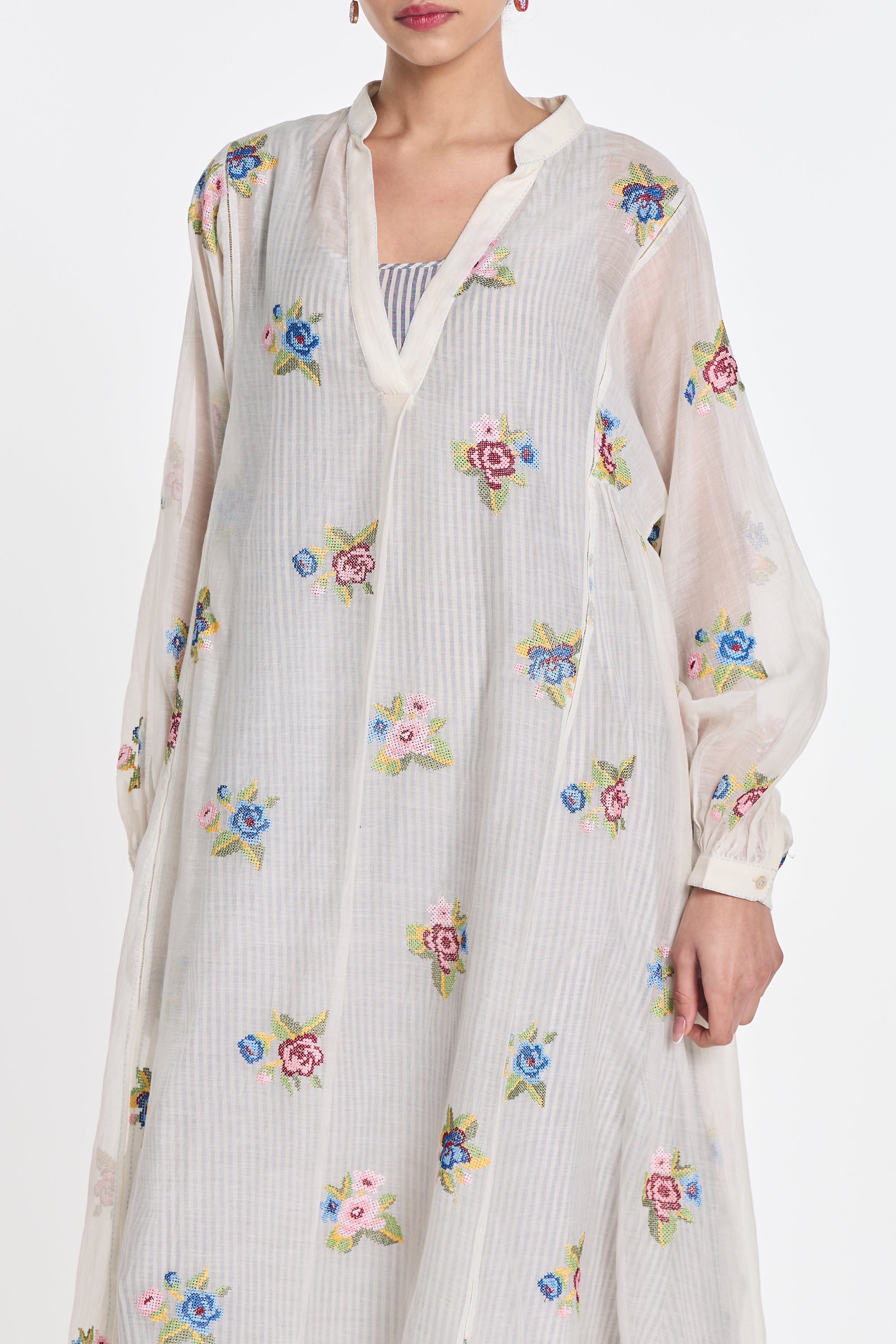 Begonia Embroidered Tunic