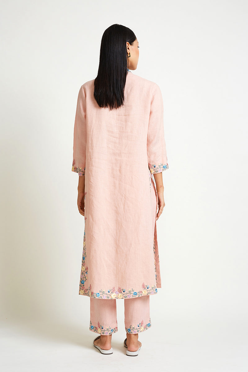 Candytuft Embroidered Kurta Set