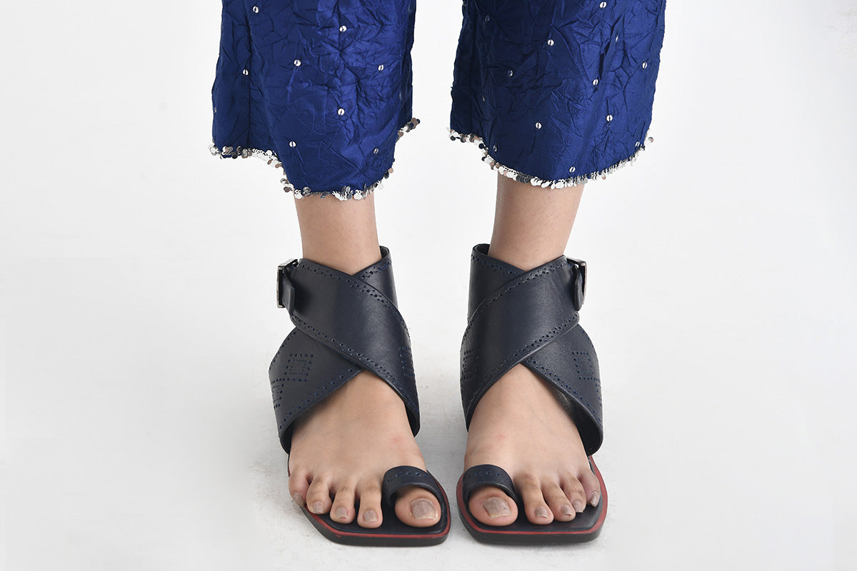 Denmar Crushed Silk Kurta Set