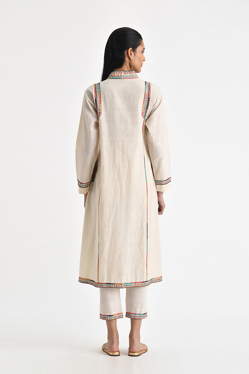 Paros Embroidered Tunic With Pants