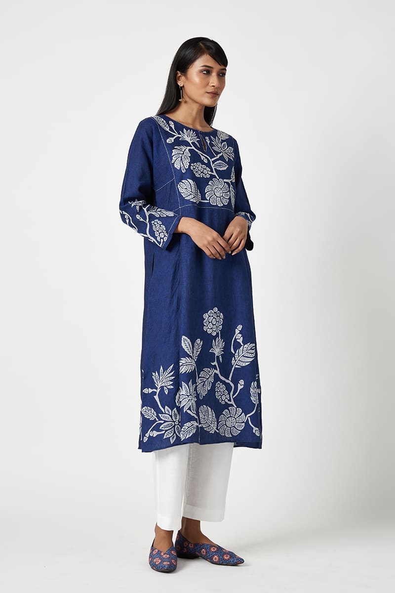 Lombok  Applique  Kurta Set (2PCS)
