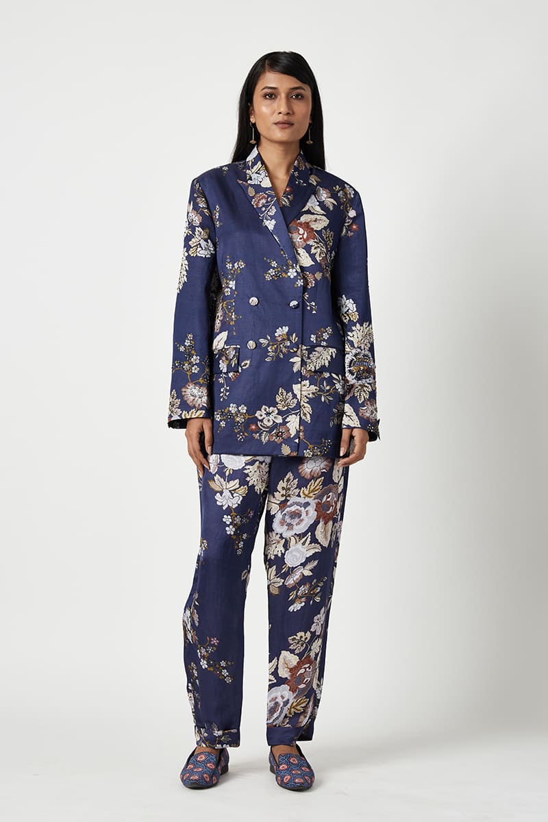 AGUNG PRINTED JACKET WITH EMBELLISHMENTS