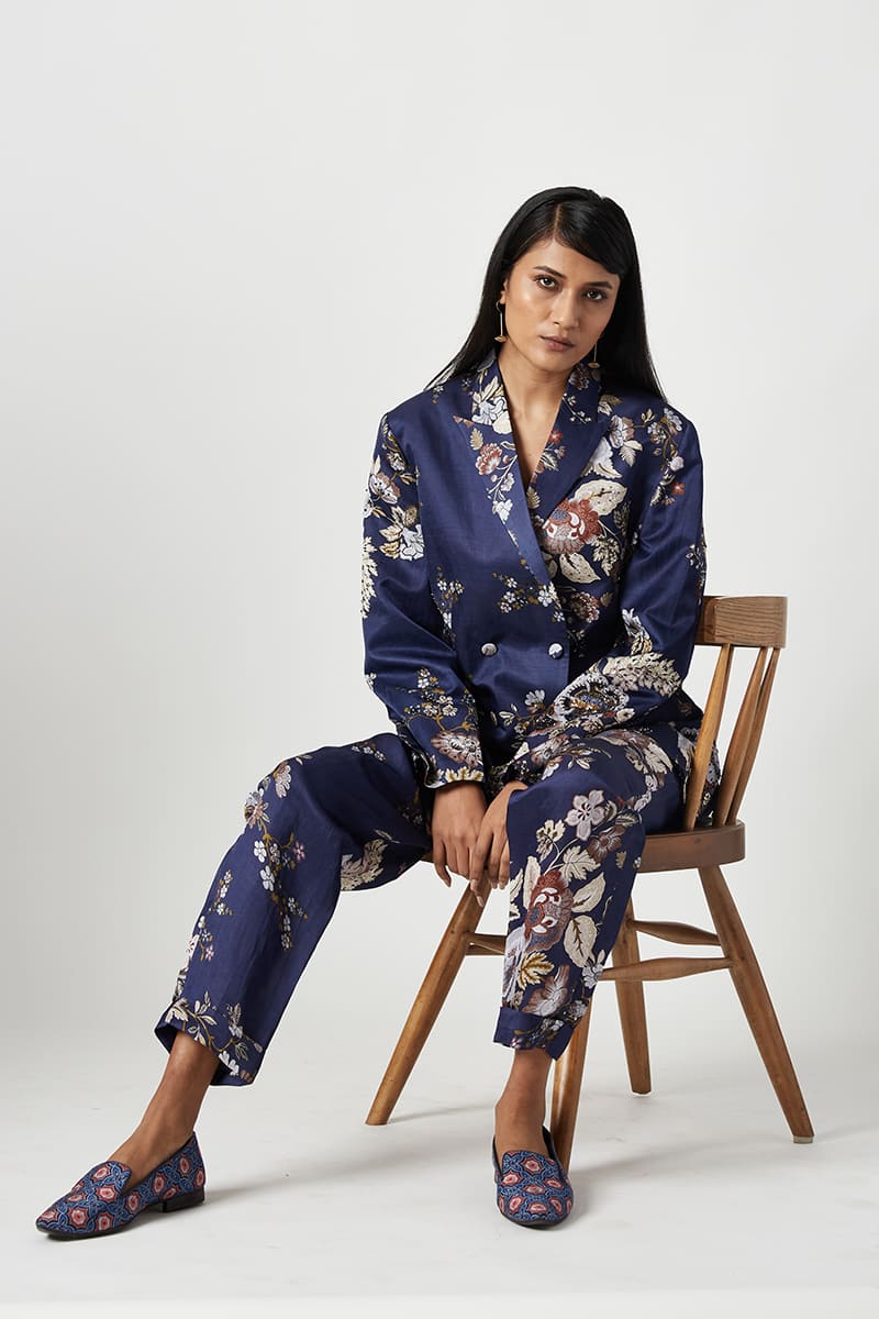 AGUNG PRINTED JACKET WITH EMBELLISHMENTS