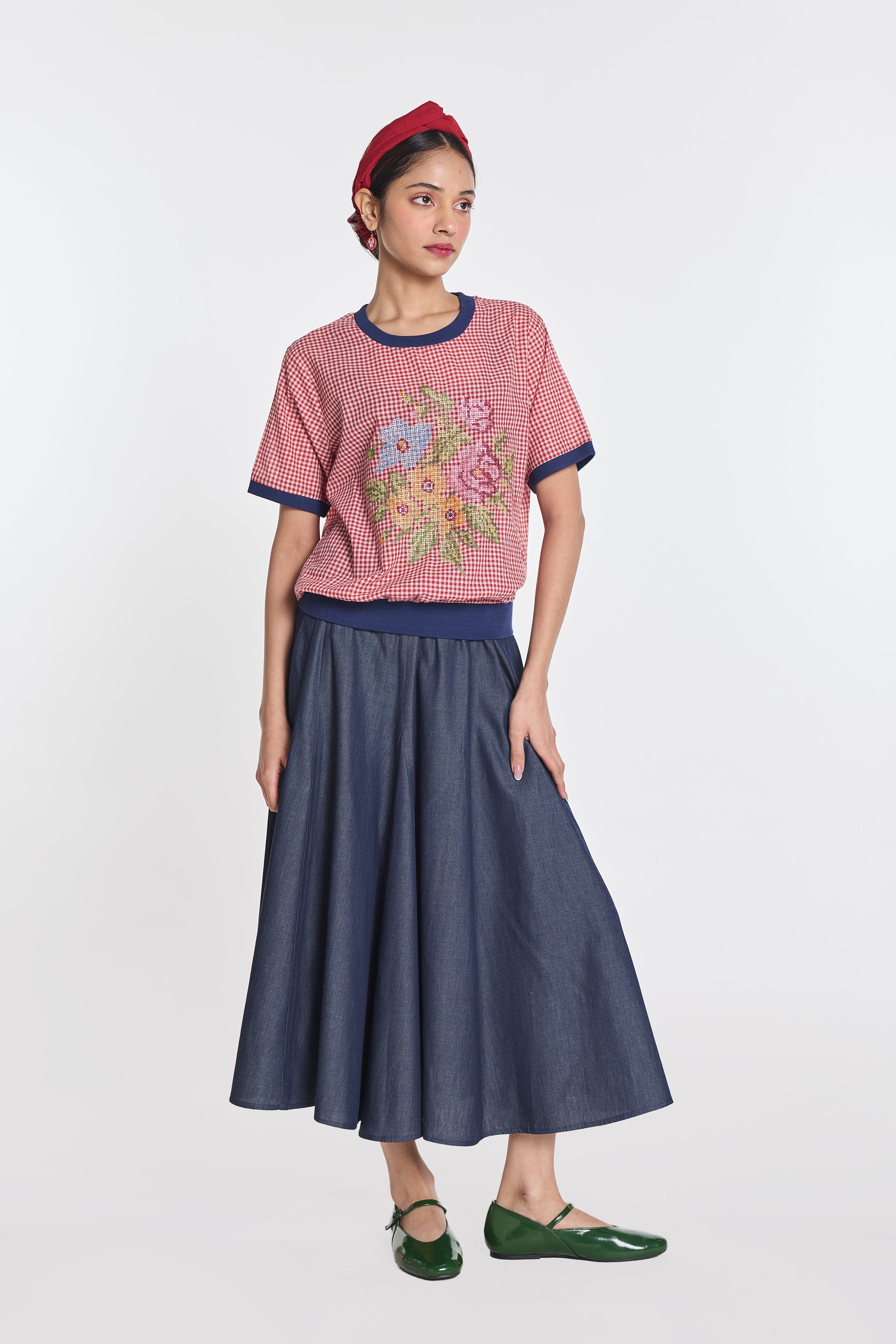 Salvia Embroidered top