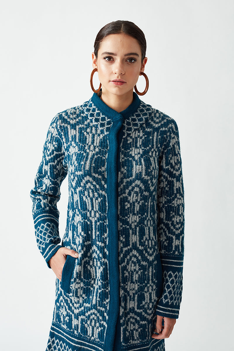 Knitted Jacquard Jacket
