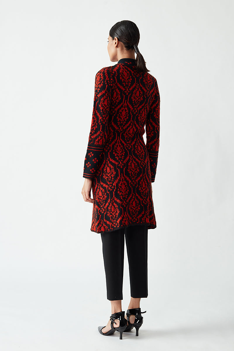 Knitted Jacquard Jacket