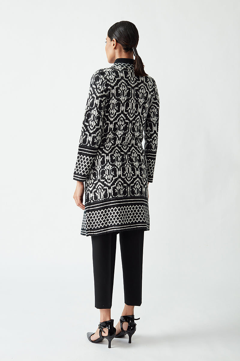 Knitted Jacquard Jacket