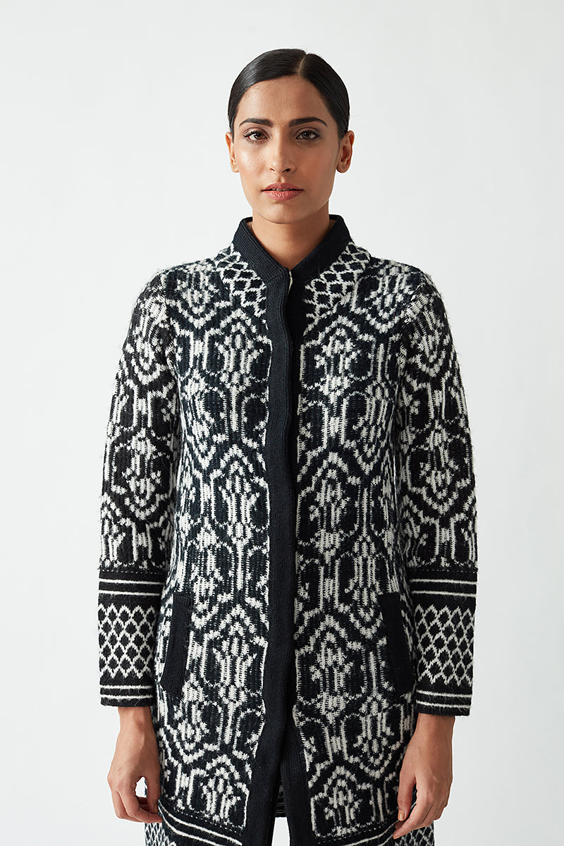 Knitted Jacquard Jacket